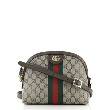 Gucci Ophidia Dome Shoulder Bag GG Coated Canvas Small