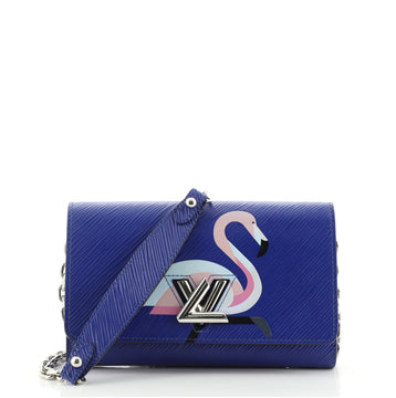 Louis Vuitton Twist Chain Wallet Limited Edition Printed Leather