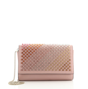 Christian Louboutin Paloma Clutch Spiked Leather