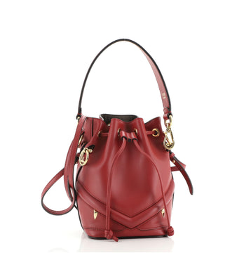 Fendi Monster Mon Tresor Bucket Bag Leather Mini