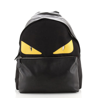 Fendi Monster Backpack Nylon with Leather Large