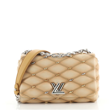 Louis Vuitton GO-14 Handbag Studded Malletage Leather PM