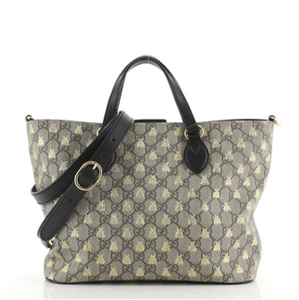 Gucci Convertible Soft Tote Printed GG Coated Canvas Small