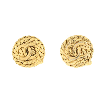 Chanel Round Twist CC Cufflinks Metal