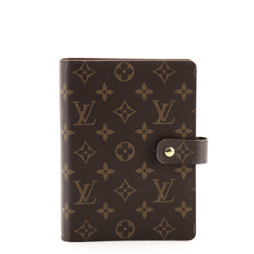 Louis Vuitton Ring Agenda Cover Monogram Canvas MM