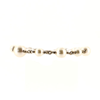 Chanel CC Charm Pearl Bracelet Metal and Faux Pearls