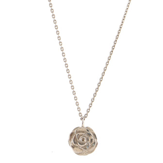 Chanel Camellia Pendant Necklace Metal