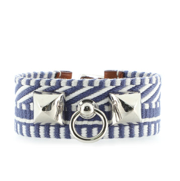 Hermes Rivale Cavale Bracelet Leather and Fabric