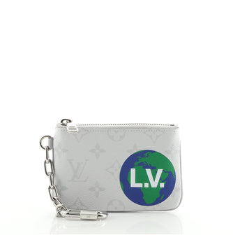 Louis Vuitton Key Pouch Limited Edition Logo Story Monogram Canvas PM