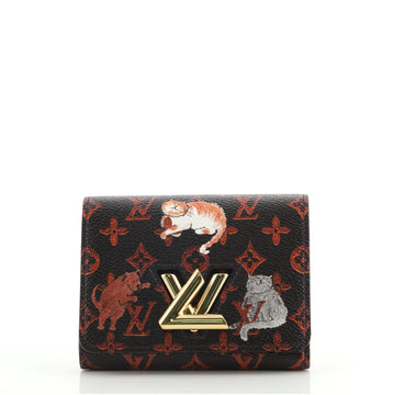 Louis Vuitton Twist Wallet Limited Edition Grace Coddington Catogram Canvas Compact