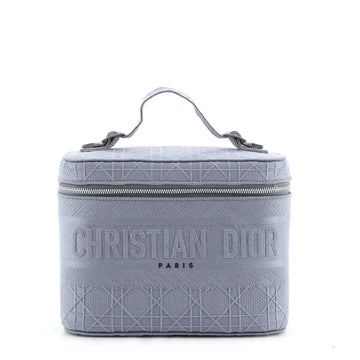 Christian Dior DiorTravel Vanity Case Cannage Embroidered Canvas