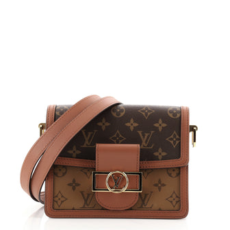 Louis Vuitton Dauphine Shoulder Bag Reverse Monogram Canvas Mini