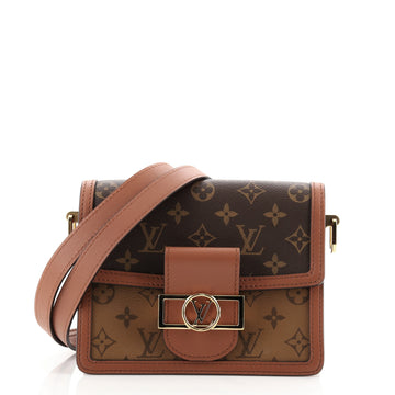 Louis Vuitton Dauphine Shoulder Bag Reverse Monogram Canvas Mini