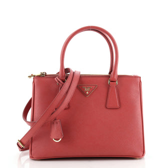 Prada Galleria Double Zip Tote Saffiano Leather Medium