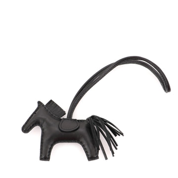 Hermes So Black GriGri Rodeo Bag Charm Leather PM