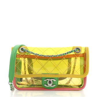 Chanel Coco Splash Flap Bag Quilted PVC With Lambskin Small