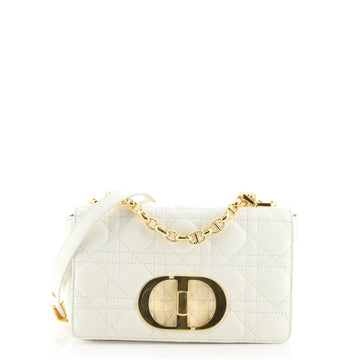 Christian Dior Caro Bag Cannage Quilt Calfskin Small