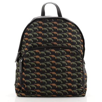 Prada Double Zip Backpack Printed Tessuto Medium
