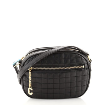 Celine C Charm Camera Bag Quilted Leather Small