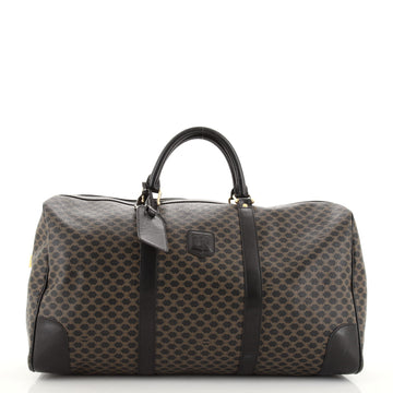Celine Vintage Duffle Bag Macadam Coated Canvas Large