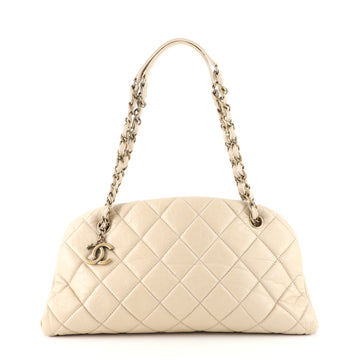 Chanel Just Mademoiselle Bag Quilted Aged Calfskin Medium