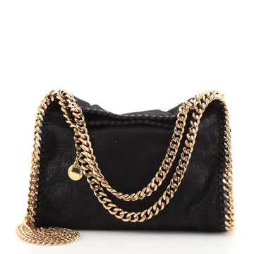 Stella McCartney Falabella Fold Over Crossbody Bag Shaggy Deer Mini