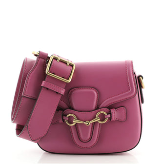 Gucci Lady Web Shoulder Bag Leather Small