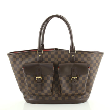 Louis Vuitton Manosque Handbag Damier GM