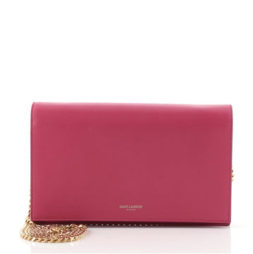 Saint Laurent Paris Chain Wallet Leather