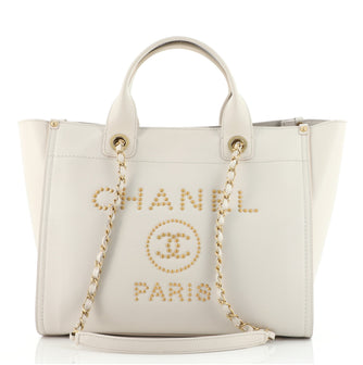 Shop CHANEL DEAUVILLE 2023 SS Unisex Calfskin Blended Fabrics A4 2WAY Plain  Logo Totes by AustraliaNature