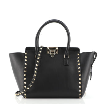 Valentino Rockstud Tote Rigid Leather Small
