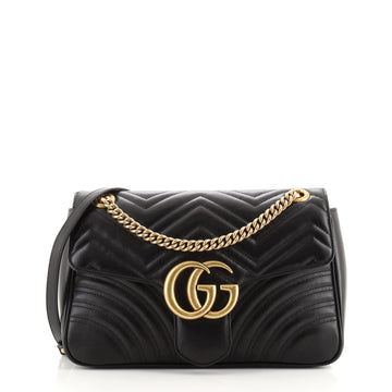 Gucci GG Marmont Flap Bag Matelasse Leather Medium