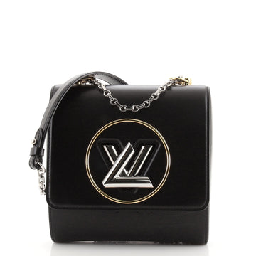 Louis Vuitton Pochette Twist Handbag Leather with Monogram Vernis
