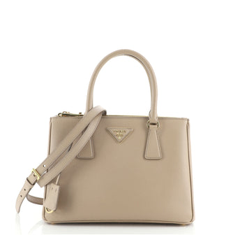 Prada Galleria Double Zip Tote Saffiano Leather Medium
