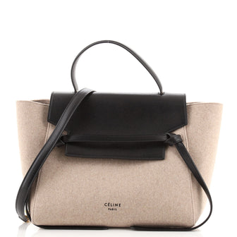 Celine Belt Bag Felt and Leather Mini