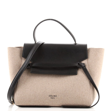 Celine Belt Bag Felt and Leather Mini