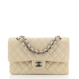 Chanel Classic Double Flap Bag Quilted Caviar Medium