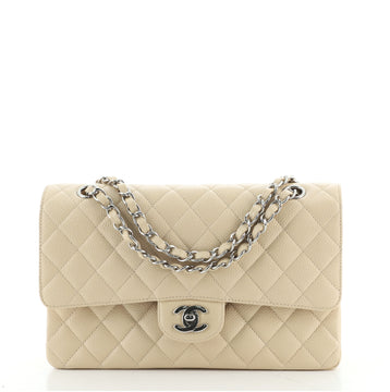 Chanel Classic Double Flap Bag Quilted Caviar Medium
