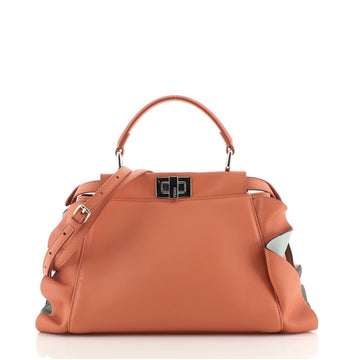 Fendi Peekaboo Bag Ruffled Leather Mini