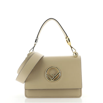 Fendi Kan I F Shoulder Bag Leather Medium