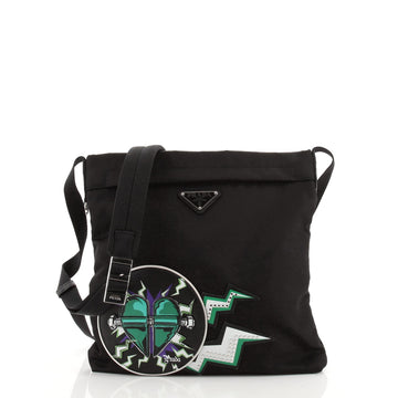 Prada Frankenstein Messenger Bag Printed Tessuto