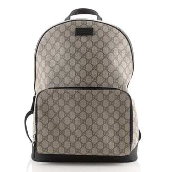 Gucci Zip Pocket Backpack GG Coated Canvas Medium