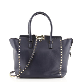 Valentino Rockstud Tote Rigid Leather Medium