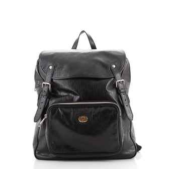 Gucci Morpheus Flap Backpack Glazed Leather Large