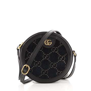 Gucci Ophidia Round Shoulder Bag GG Velvet Mini