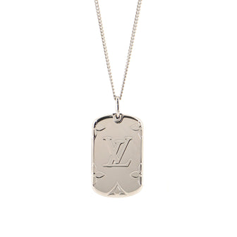 Louis Vuitton Rocket Necklace Monogram Patterned Metal