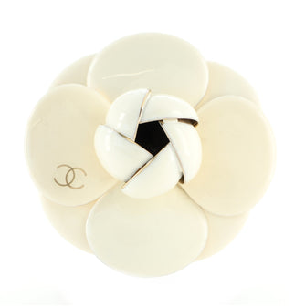 Chanel Camellia Brooch Metal and Enamel