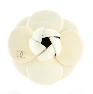 Chanel Camellia Brooch Metal and Enamel