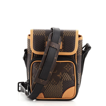 Louis Vuitton Nigo Amazone Messenger Bag Limited Edition Giant Damier and Monogram Canvas Nano