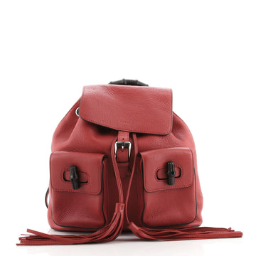 Gucci Bamboo Tassel Backpack Leather Medium